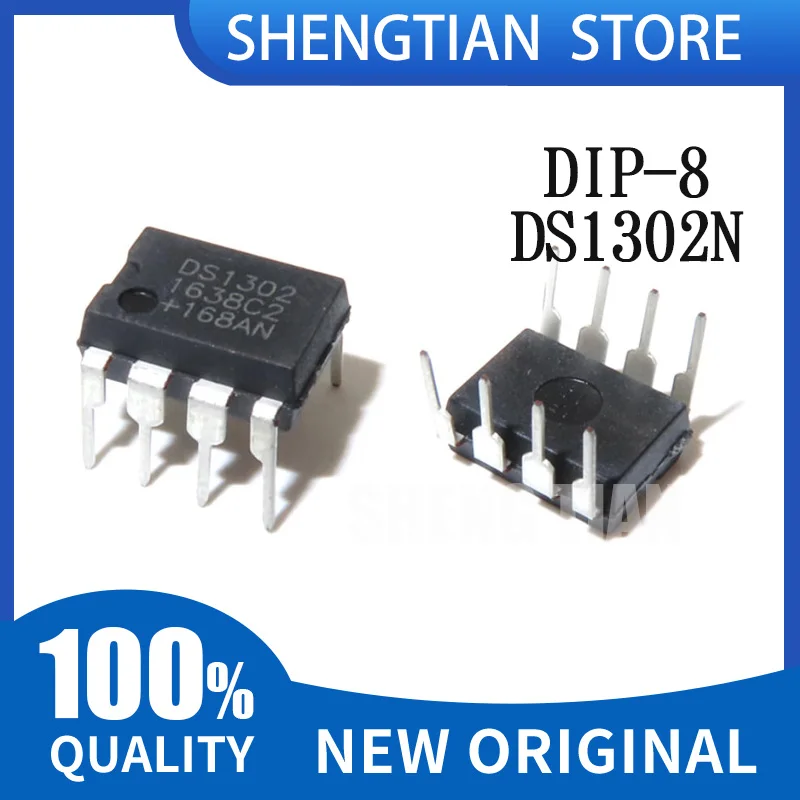 20/PCS New DS1302 DS1302N DIP-8 Clock chip timing circuit chip In Stock