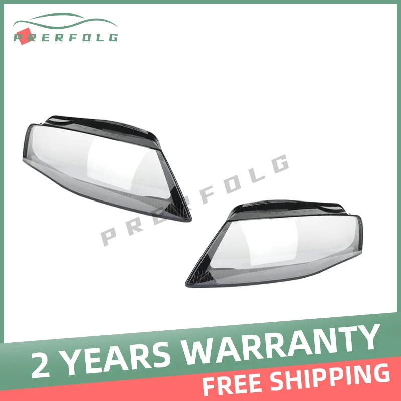 

Car Front Clear Headlight Cover for Audi A4 B8 2009 2010 2011 2012 Auto Glass Lens Case Head Light Caps Lampshade Shell