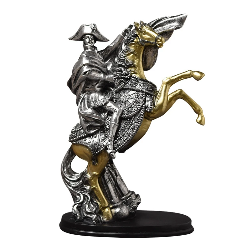 

European figure Napoleon knight sculpture home living room decoration Art Home Office Desktop Decoration Figurines Statues Decor