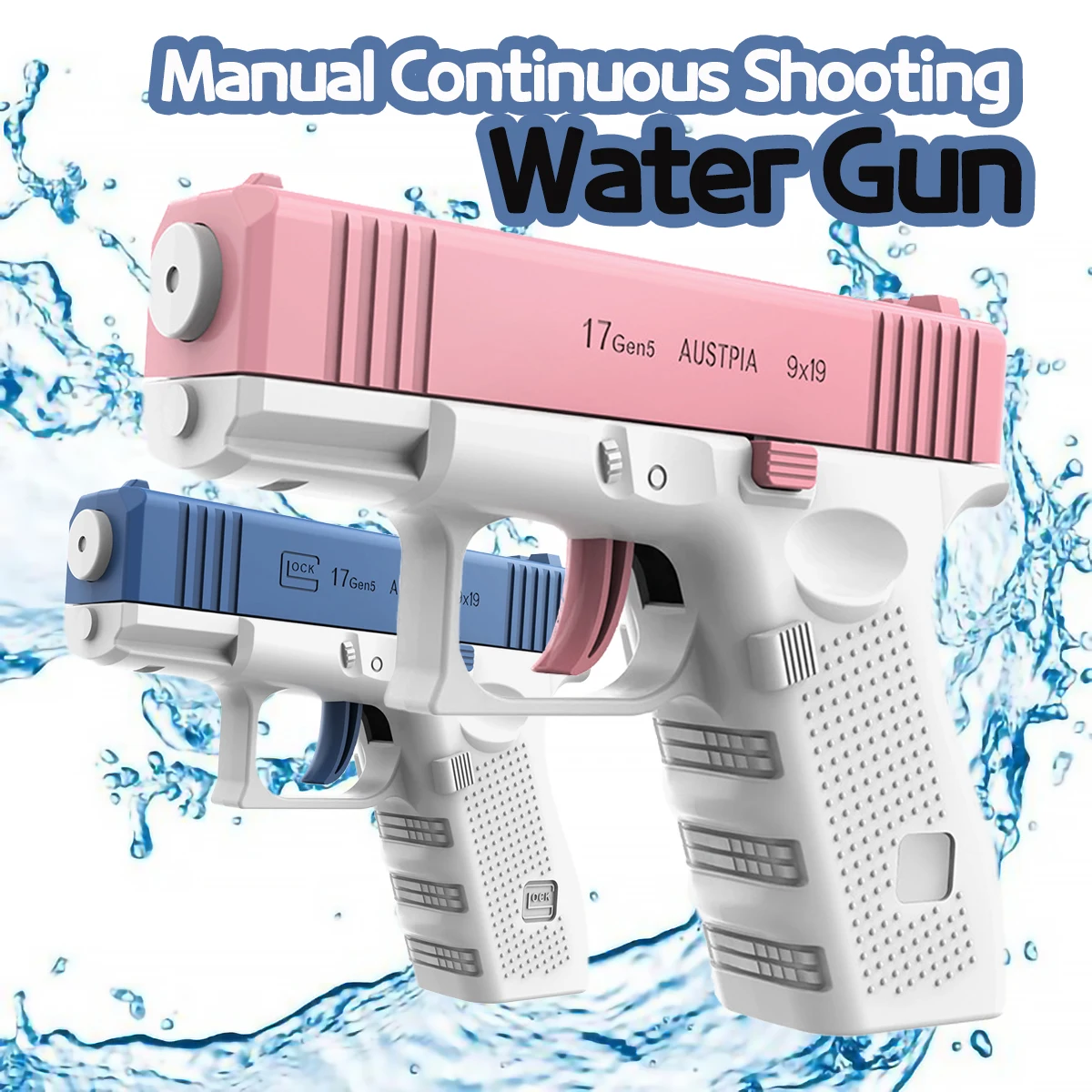 Mini giocattolo manuale della pistola ad acqua di azione della pompa per i ragazzi Splash Back caratteristica ideale per i giochi di combattimento