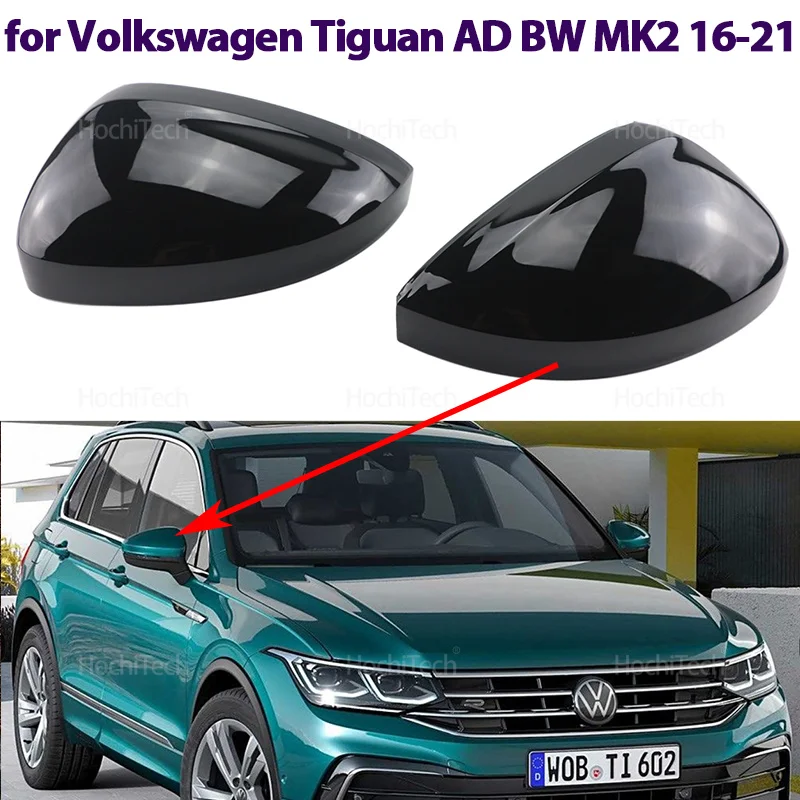 

Carbon Fiber Car Rear View Door Wing Side Mirror Cover Caps Shell Case for Volkswagen VW Tiguan AD BW MK2 2016-2021