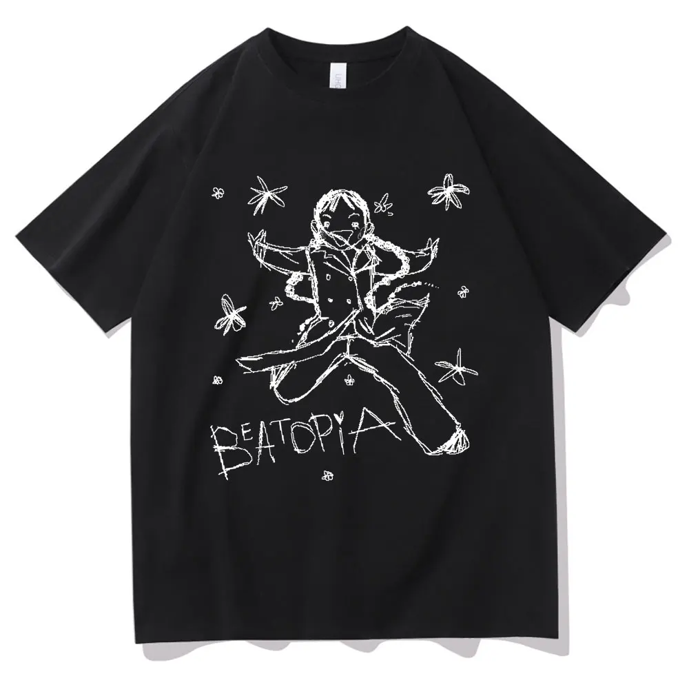 Singer Beabadoobee Beatopia Album Tshirt Fashion Oversized Streetwear Summer Male Vintage T-shirt Unisex Pure Cotton T Shirts