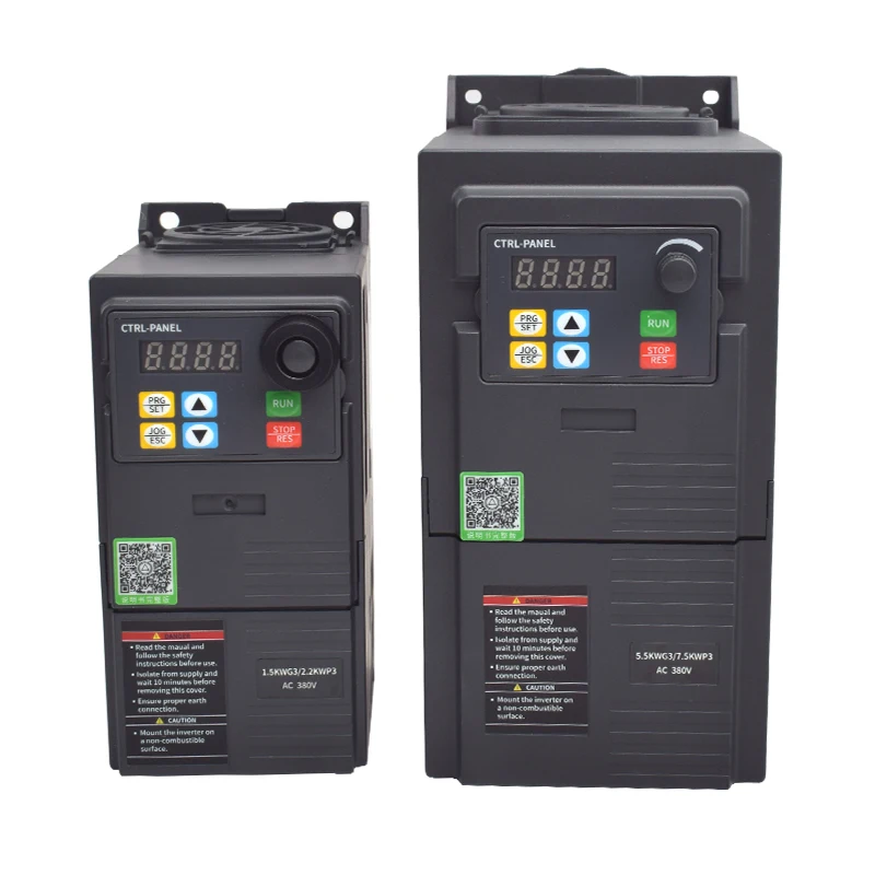 1.5-7.5kw 220v/380v Vfd Invert Drive 3 Phase High-frequency Inverter Variable Frequency Drive Inverter