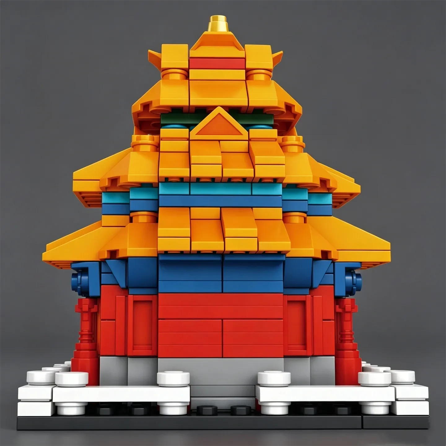 Forbidden City  Chinese Style City Series: Assembly MOC Toy for  Street Scene Ornament,Corner Tower Building Block Model
