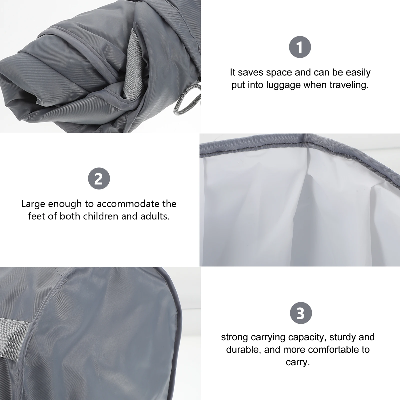 

1pc Portable Folding Basin Large Capacity Collapsible Water Bag For Outdoor Travel Foot Soaking Lightweight Foot Bath Tub For