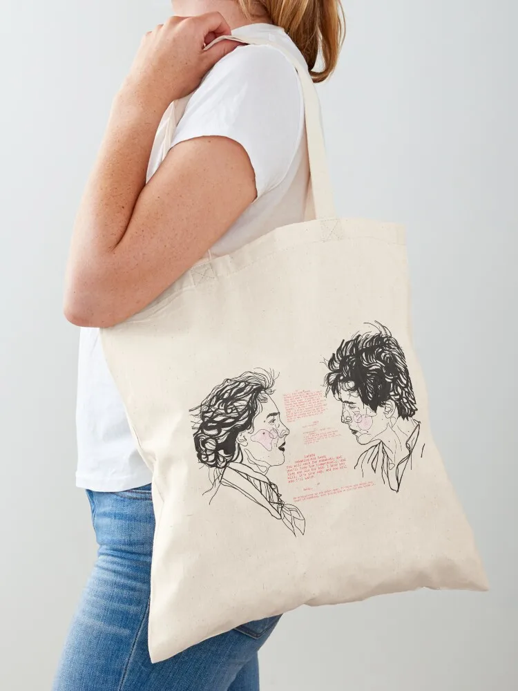 

jo and laurie // little women script Tote Bag Women's shopping bag canvas bags Gift bags canvas shopping bag