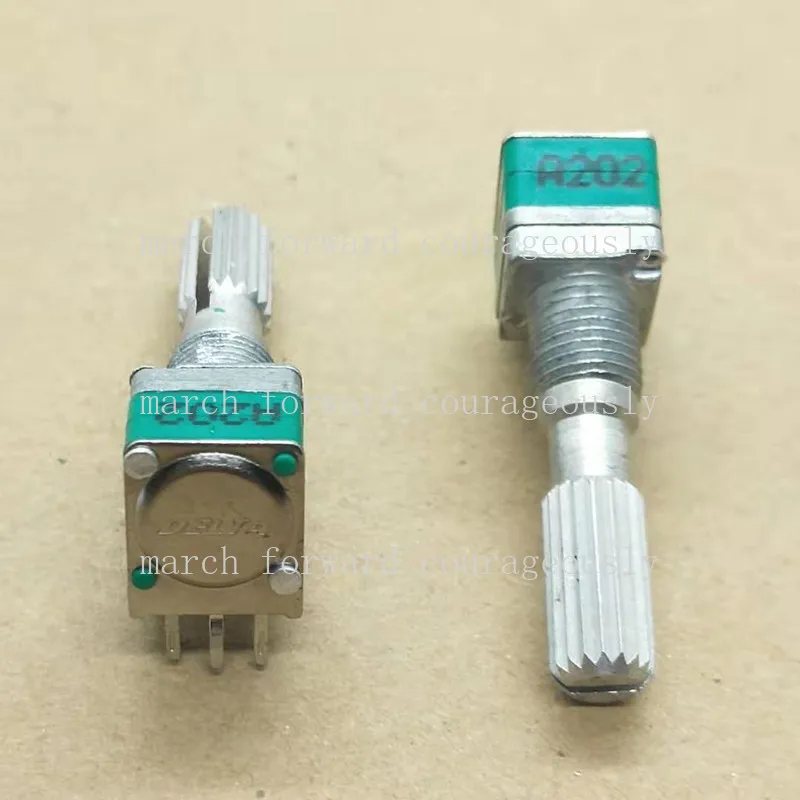 10PCS FOR Di Feng 09 model dual 6-pin potentiometer A2K/A202 Handle length 25MM Amplifier volume / Sealed potentiometer
