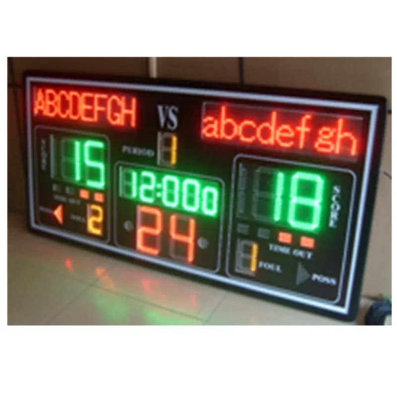 

Portable Light Emitting Diode Scoreboard High Visibility Outdoor Sports Field Manual Mini Electronic Basketball Scoreboard