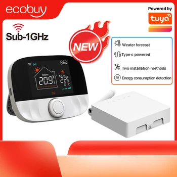 Tuya Smart Home Wifi Kessel Thermostat Heizung Wireless Smart Leben Thermostat Digitale Temperatur Controller Alexa Google Hause