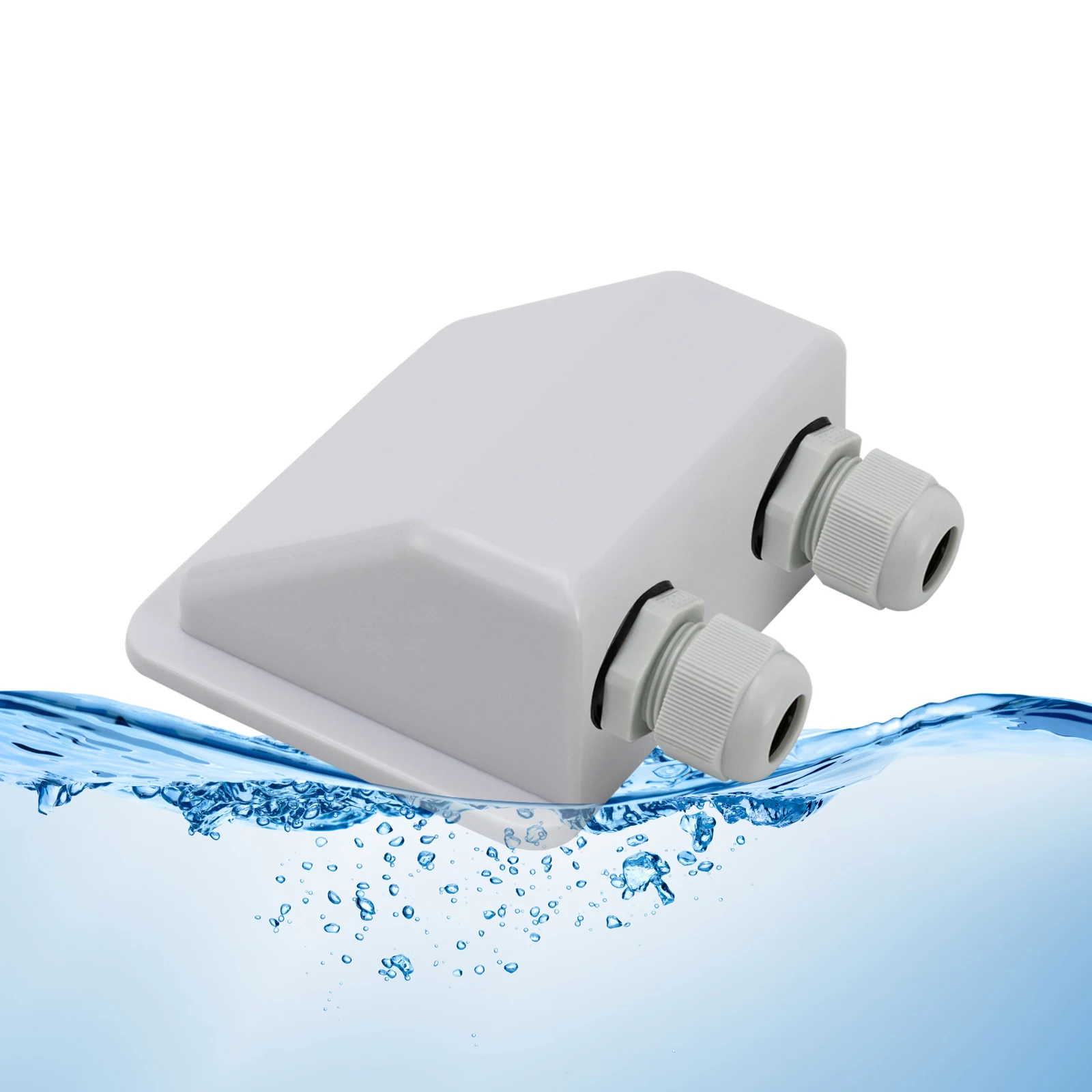 Abs Zonnepaneel Dubbele Kabel Toegangsklier Behuizing Rv Caravan Boot Camping