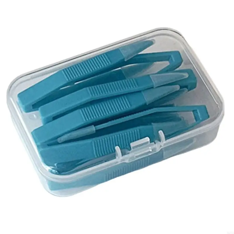 2026 New Pack Of 10 Contact Lenses Wearing Tool Lens Remover Tweezers with Storage Compartment for Everyday Travel Use
