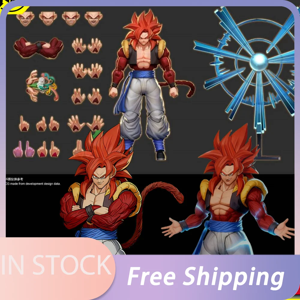 

IN STOCK Demoniacal Fit Super Saiyan 4 Gogeta Action Figure Dragon Ball Z GT 3.0 Figure Figurine SHF SSJ4 Gogeta Anime Model Toy