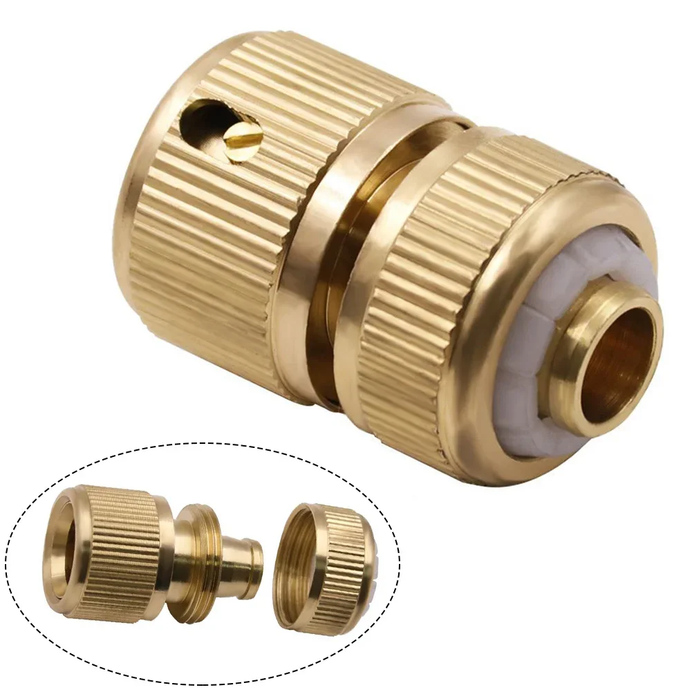 Water Hose Adaptor Hose Connector Watering Water Connector 1 Pcs Garden Brass Adaptor Quick Connect For Agriculture