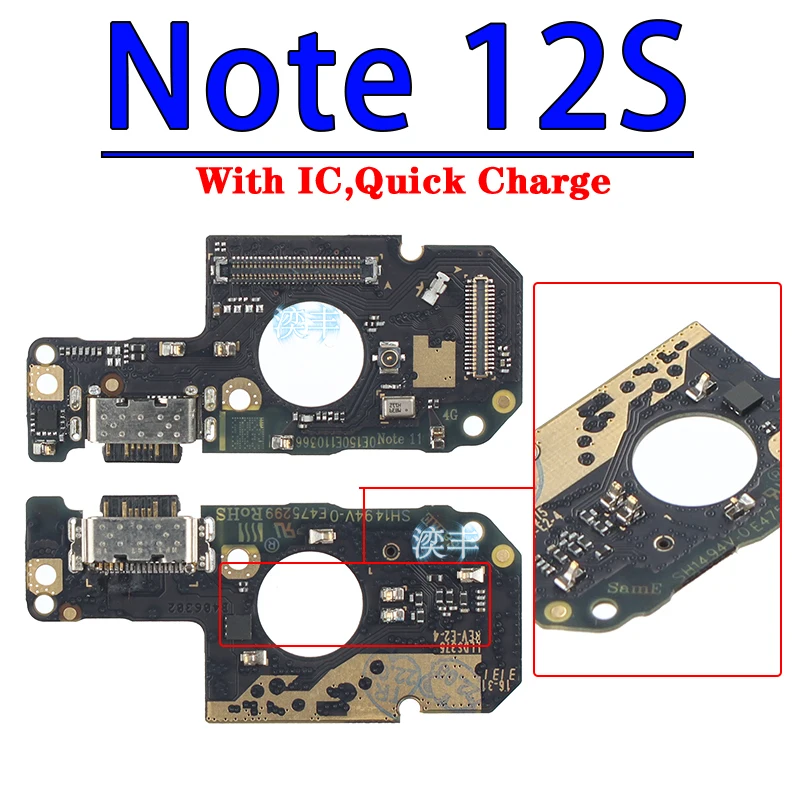 Usb Dock Charger Connector for Xiaomi Redmi Note 12 12S 13C Pro Plus + 4G 5G Charging Board Flex Ports