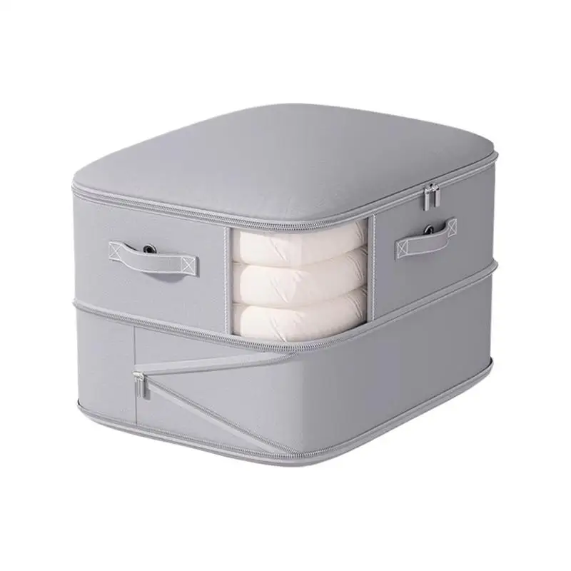

Compression Organizers For Storage Compression Storage Organizer 2-Layer Clothing Tote Zippered Space Saver For Pillow Quilt