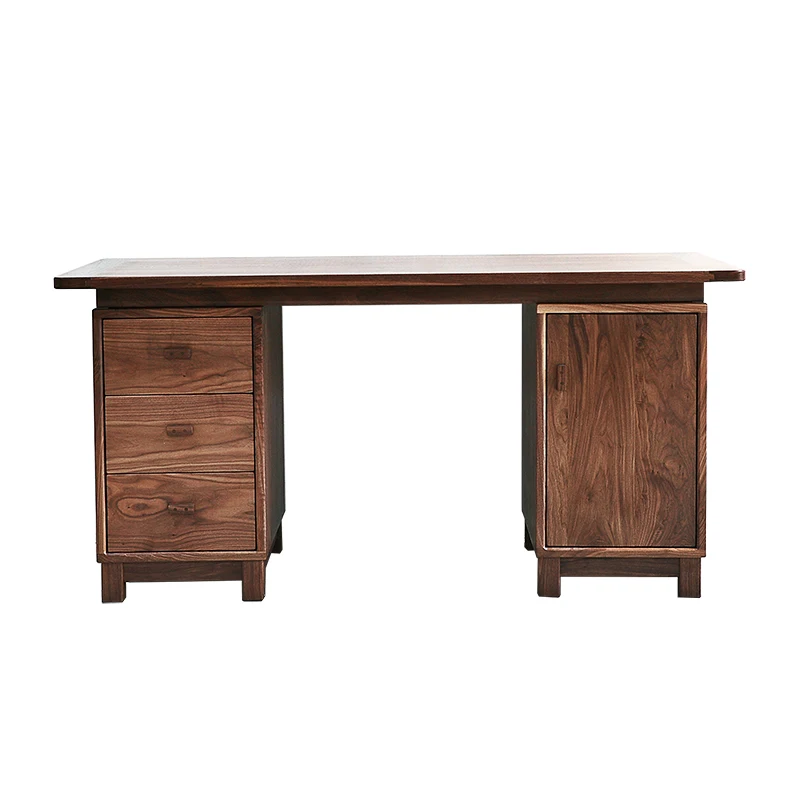 

North American black walnut furniture walnut desk computer boss table