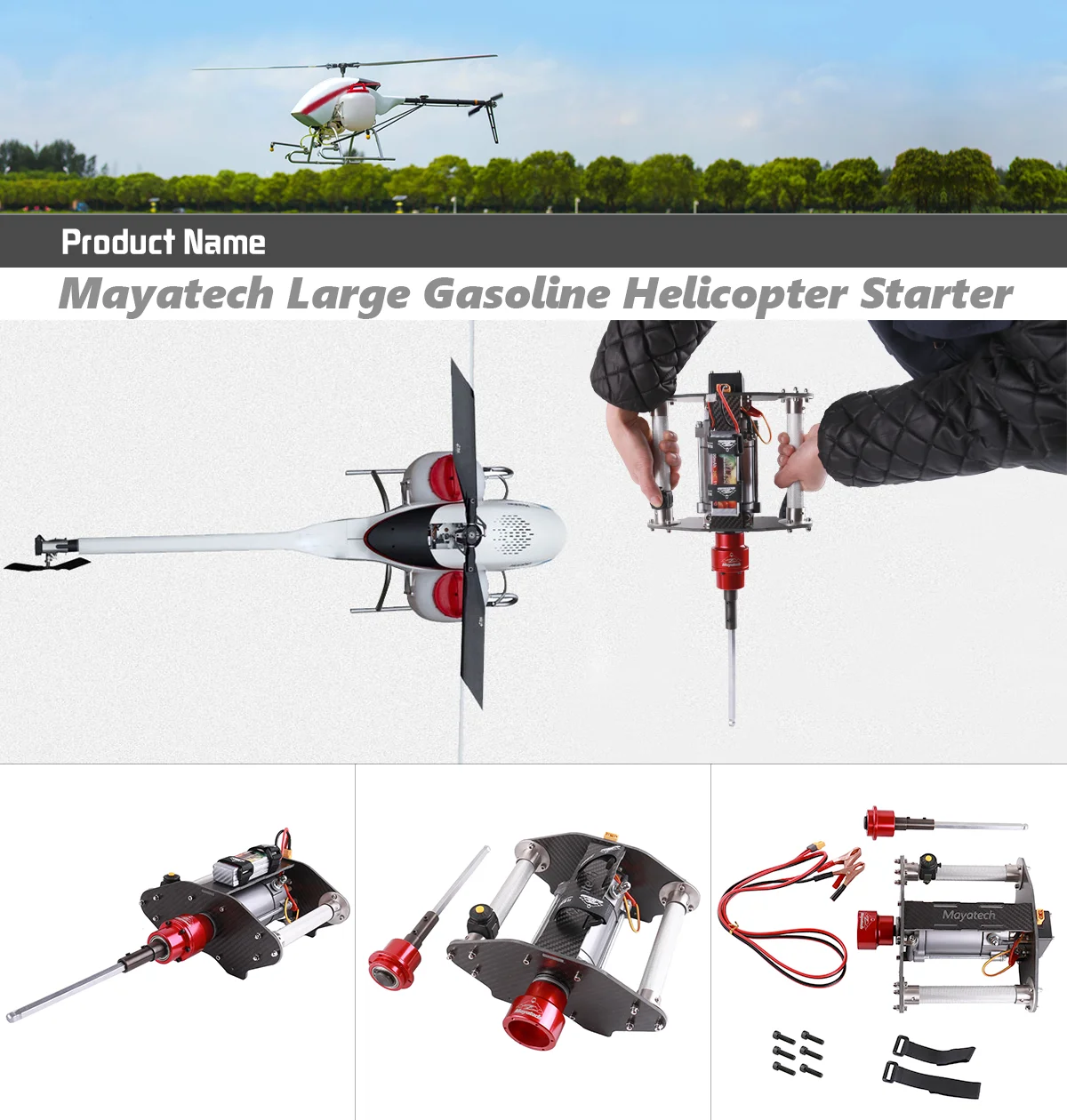 

Двигатель Mayatech GH250 для вертолета, 80 куб. см, бензиновый, для защиты растений, модель AF-25B