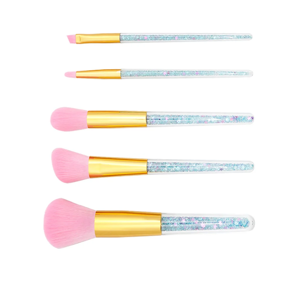 

5 Pcs/1 Liquid Makeup Brush Set for Eyeshadow Woman Travel