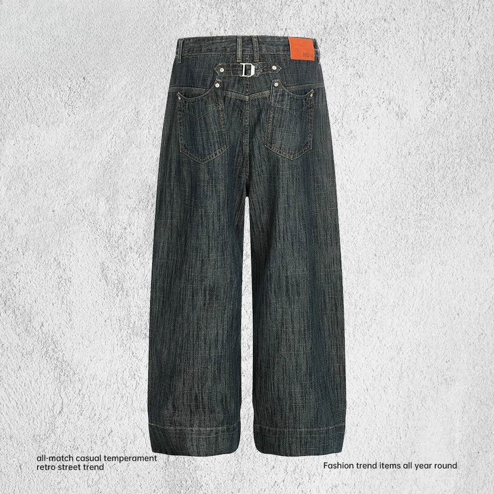 Jeans Casuales Retro Americano - Street Fashion Jeans Men reseña y precio