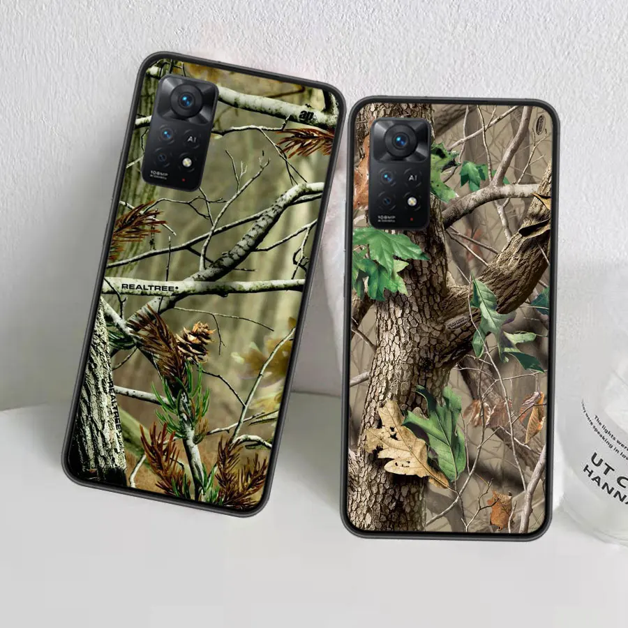 Realtree Real Tree Camo Phone Case For Redmi Note 13 14 Pro 5G Plus 12 12C 10 10A 10C 9 9A 9C 9T 8 8A 7 7A K60 K70 K40 Pro Xiaom