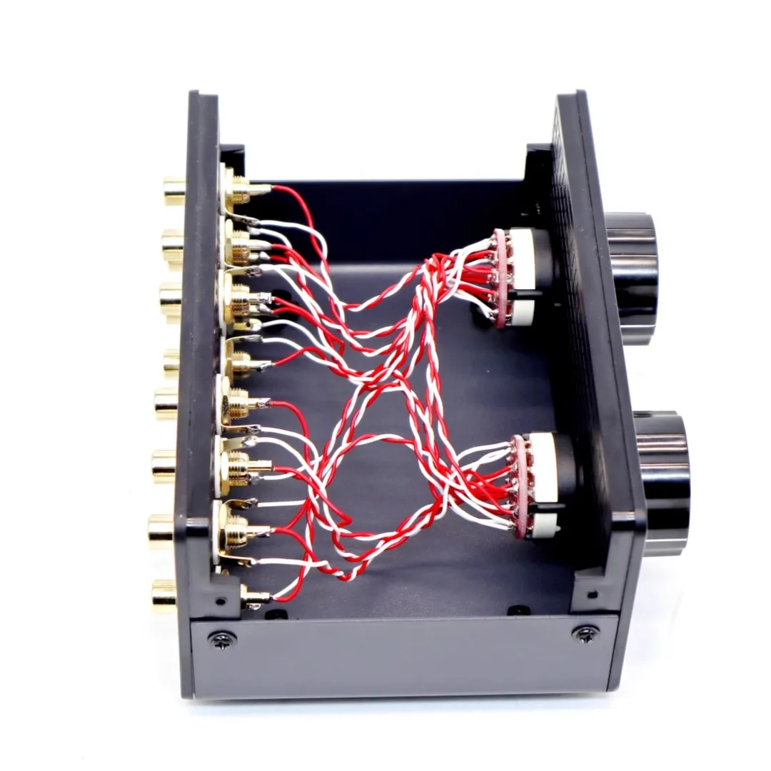 3 groups RCA 3-in-3-out audio signal input and output dual-switch amplifier /preamplifier multi-channel audio source signal in