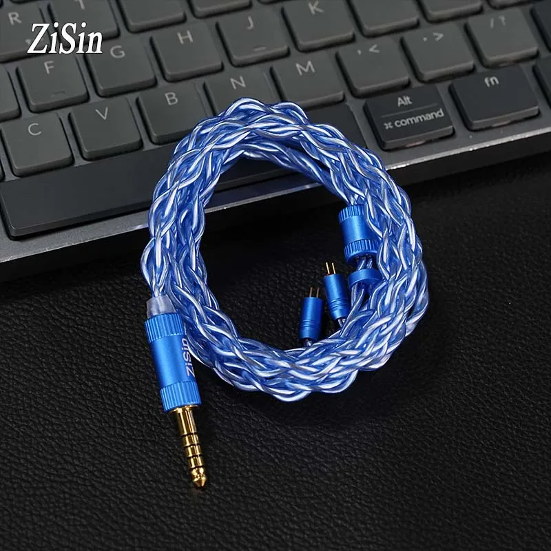 

ZiSin-43 4-Core Litz HIFI Earphone Upgrade Cable With 3.5/2.5/4.4mm MMCX 0.78 2Pin For MK4 Legacy2 Blessing3 Variations