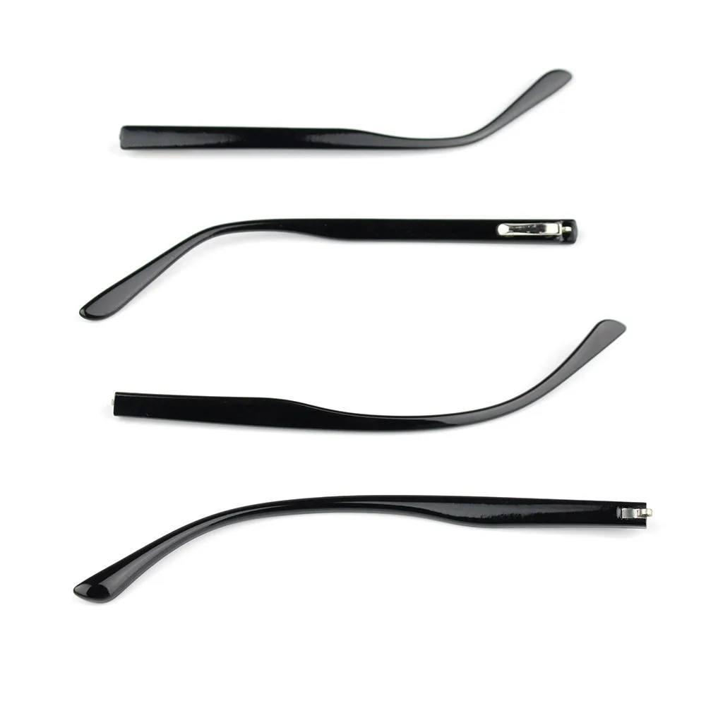 20 stücke (10 paar) PC Schwarz Gläser Brillen Tempel Kunststoff Bein Spitze Optische Rahmen Brillen Reparatur Teile