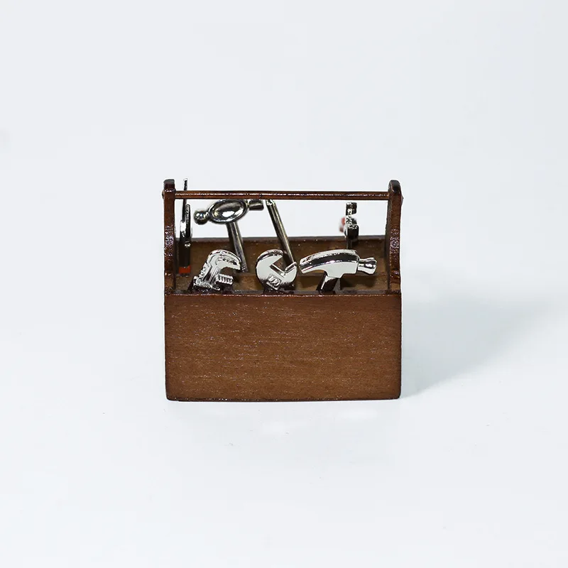 ชุดของเล่นจำลองอาหารขนาดจิ๋ว 1:12 อุปกรณ์ตกแต่งบ้านตุ๊กตา ดีไซน์สร้างสรรค์ กล่องเครื่องมือจำลองขนาดเล็ก งานฝีมือประดับตกแต่ง