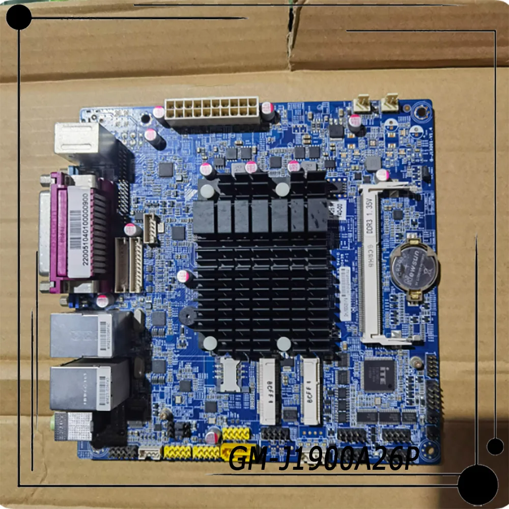 

GM-J1900A26P POS machine industrial control computer dual network port motherboard J1900 20PIN power supply