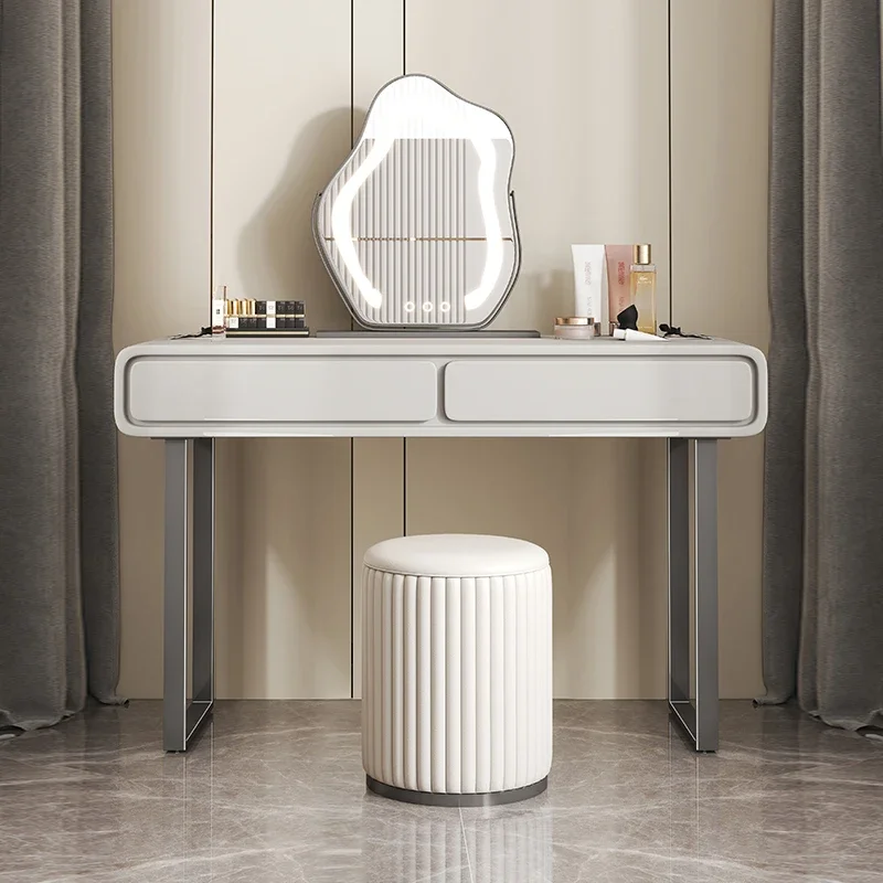 Mirror Dressing Table Dressers Bedroom Living Mobile Dressing Table Nightstands Penteadeiras De Maquiagem Luxury Furniture