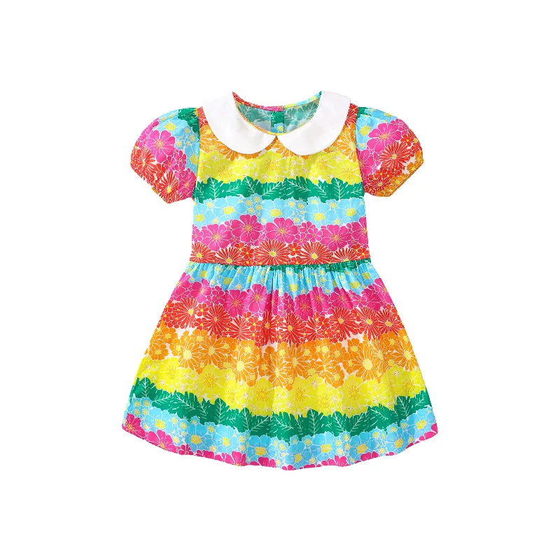 

Pure Cotton Children's Princess Dress Summer Short Sleeve Girls' Dress Kids' Dress