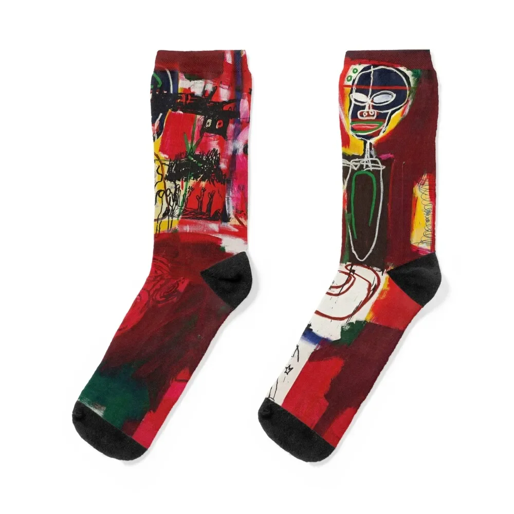 

jean michel rare vintage PRINT Socks japanese fashion soccer anti-slip funny gift Boy Socks Women's
