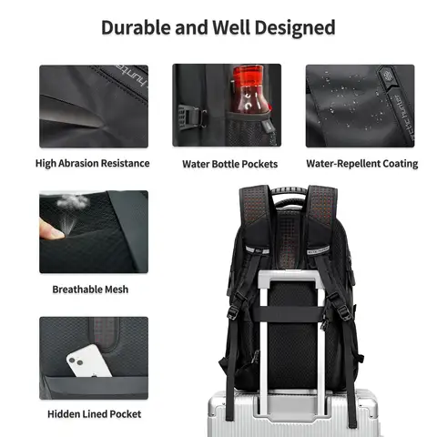 आर्कटिक हंटर आउटडोर क्लाइम्बिंग बैकपैक पुरुषों महिलाओं के लिए हल्का बड़ा क्षमता वाला पुरुष बैग हाइकिंग बैगपैक ट्रैवल स्कूल बैग मोचिला पुरुष 10 best sales आर्कटिक शिकारी - №1