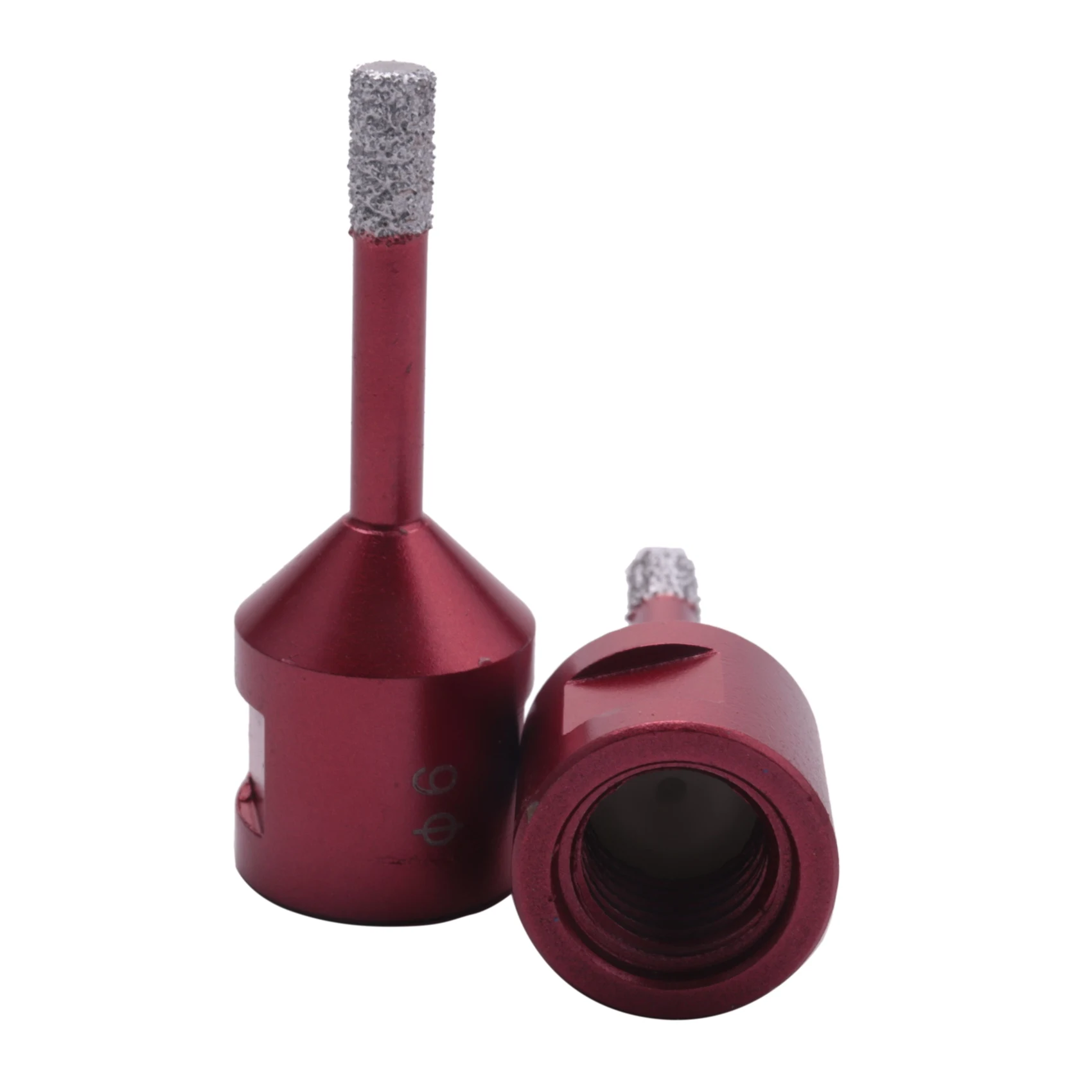 真空ろう付けダイヤモンドドリルコアビット、ドライドリルビット、ホールソー、花崗岩大理石タイル、直径6mm、2個、m14