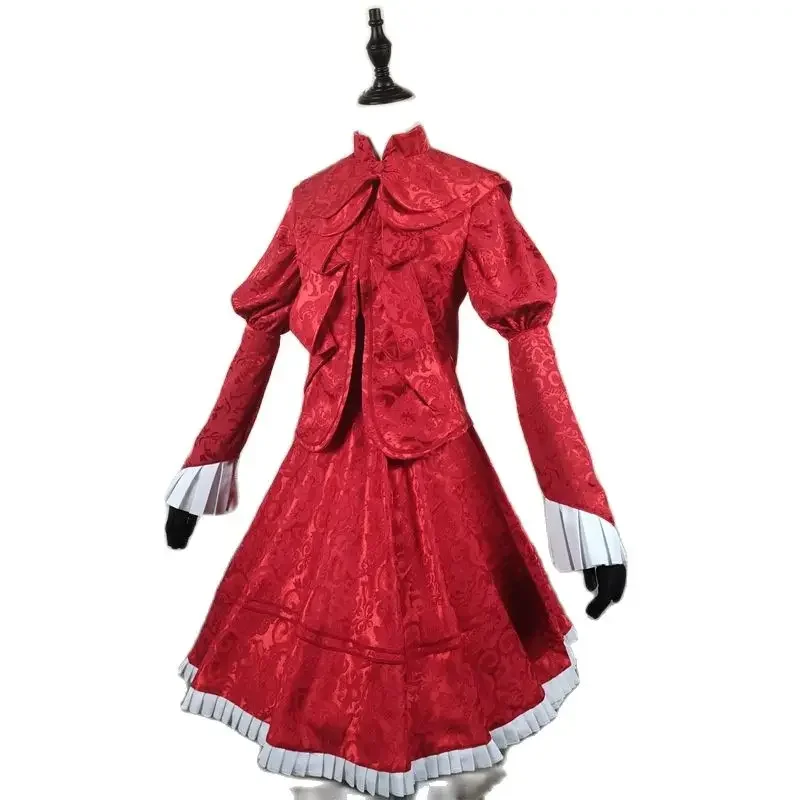 Costumes de Cosplay Anime Shadow, Uniformes de Femme de Chambre Kate, Robe d'Halloween, Perruque, Haut, Bretelles, Gants, Équipement de Sauna, Rinçage, Certificats, Tenues pour Femme