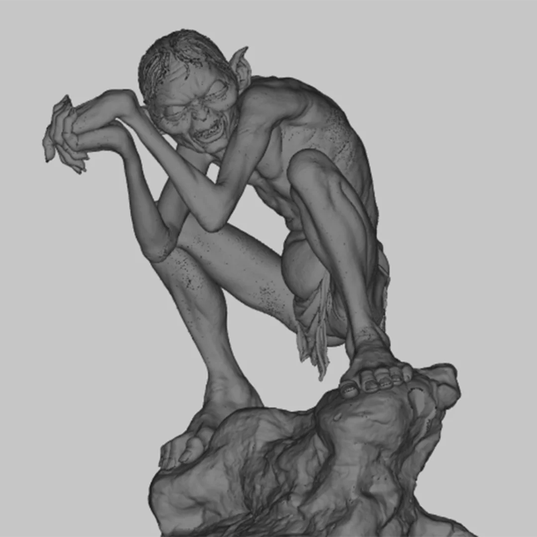 Dwarf Monster Gollum DIY Resin Figures Model Kit 1/24 Scale Unpainted Unassembled 3D Toy