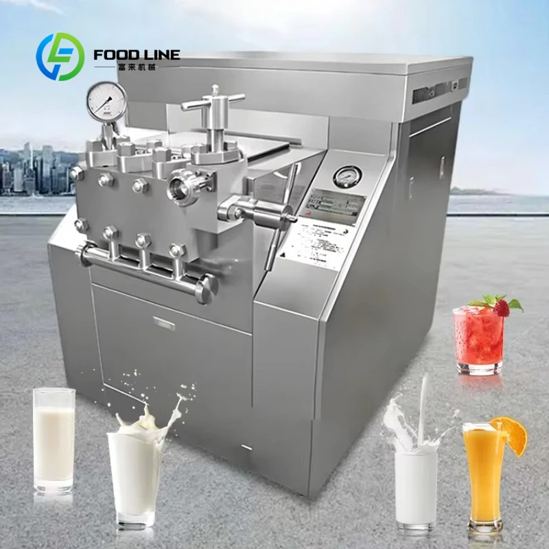 Customized Heavy Industrial High Pressure Homogenizer for Mass Dairy Processing and Cosmetic Emulsion Mass Production