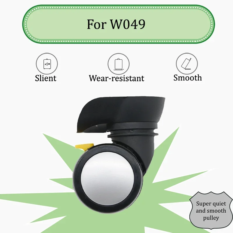 

For W049 Universal Replacement Luggage Case Multi-directional Swivel Wheels with Durable Construction Quiet and Smooth Travel