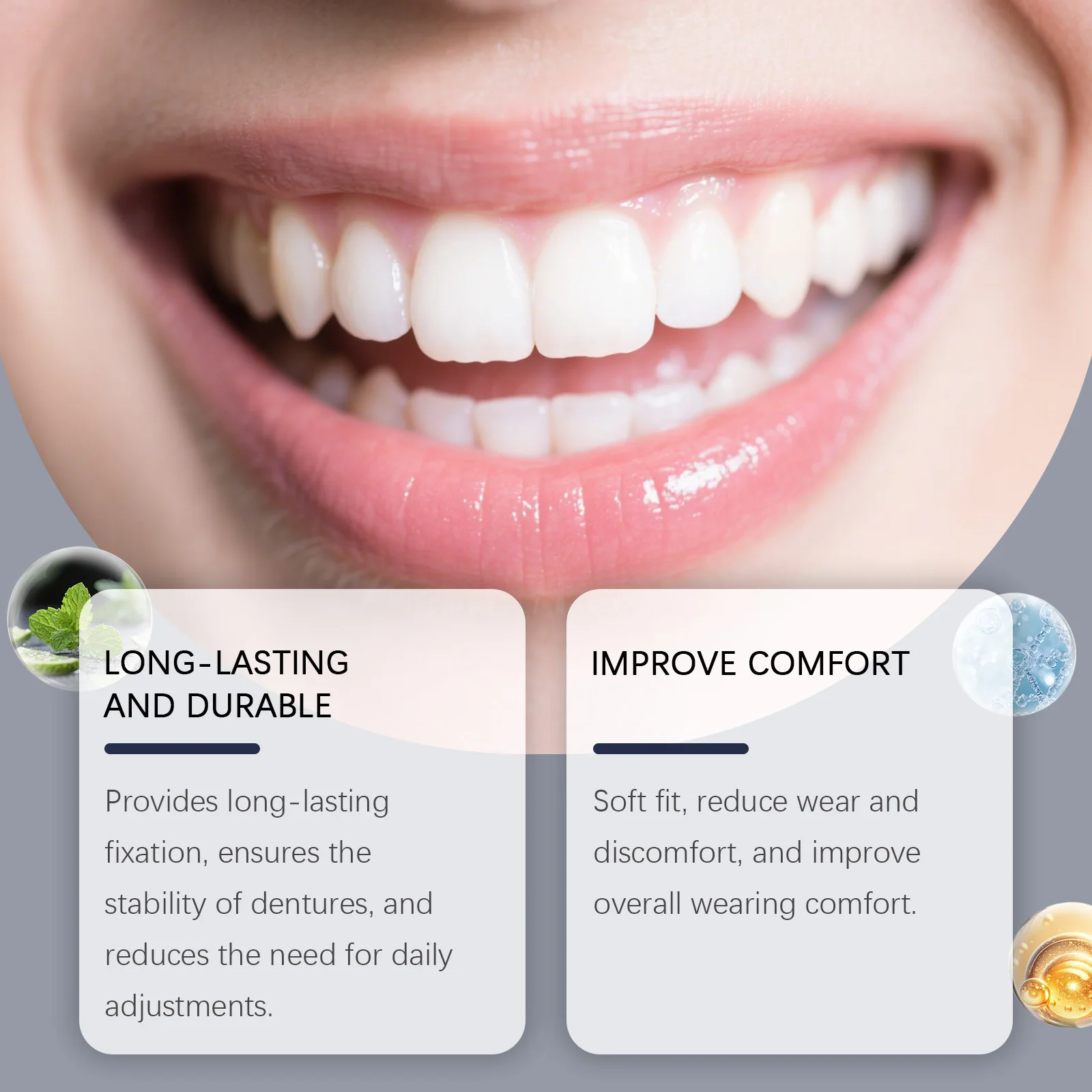 كريم لاصق لأسنان البلاستيك الحراري آمن وغير سام وسهل الاستخدام بقوة مناسب لللثة يمنع التساقط غراء أسنان قوي احترافي #4