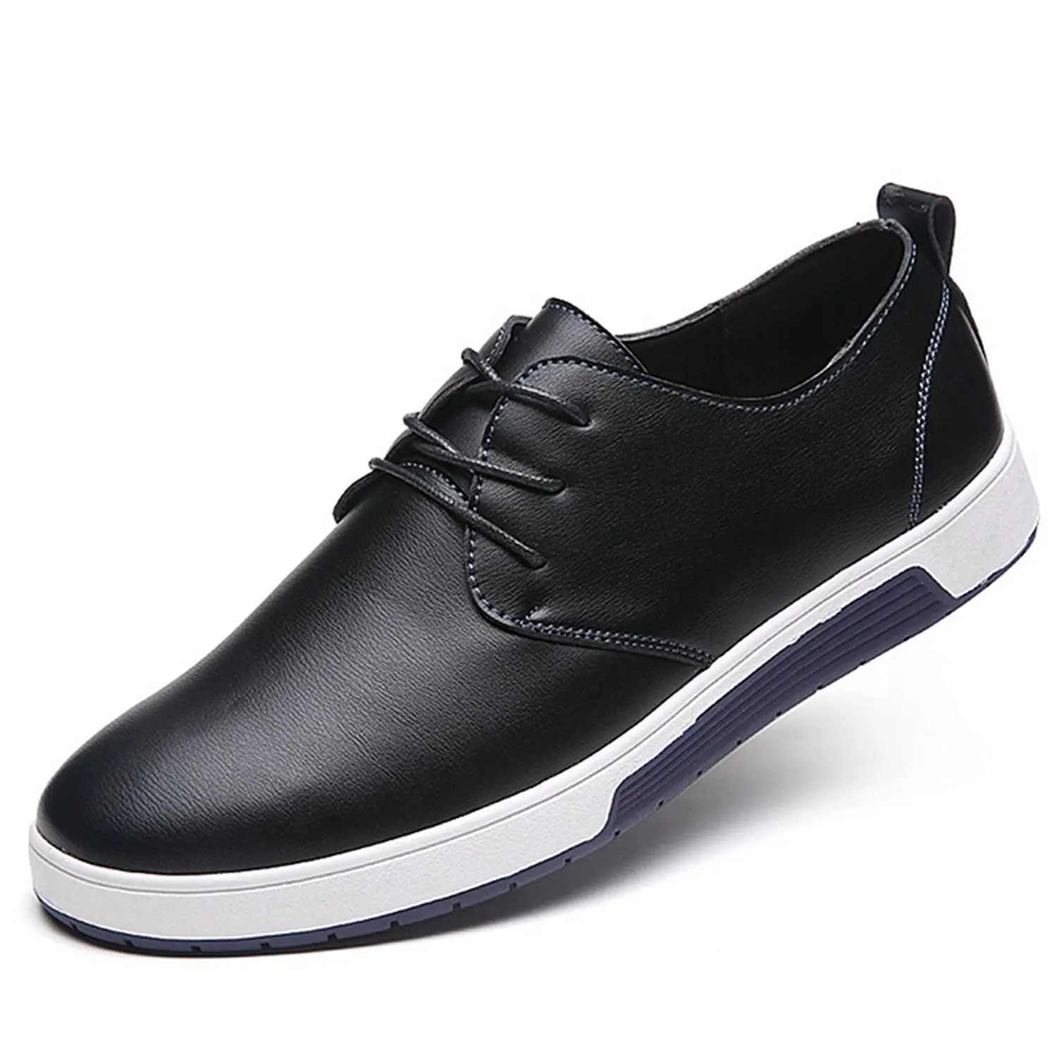 Men's Lace-Up Business Casual Sneakers, Men's Low-Top Fashion Sneakers, Large Size Sports-Style Shoes, Low-Top Breathable Skate Shoes - Non-Slip Rubber Soles, a Choice for Outdoor Activities, Casual Wear, Street Style, Business, and Formal Occasions