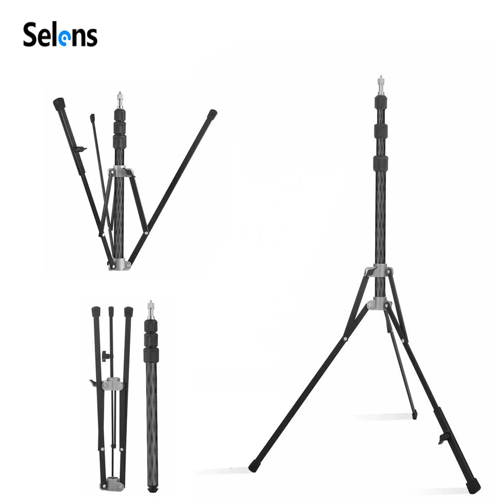 

Selens Multifunction Carbon Fiber Tripod Portable Foldable Photography Stand Photo Studio Kits Photography Props Tripode 삼각대