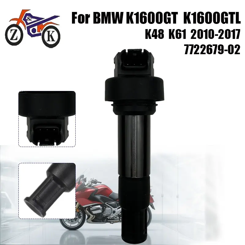 

1PCS Motorcycle Ignition Coil For K1600GT K1600GTL K1600B K1600 Bagger K48 K61 EFI Motorbike Ignition Parts Replace 7722679-02