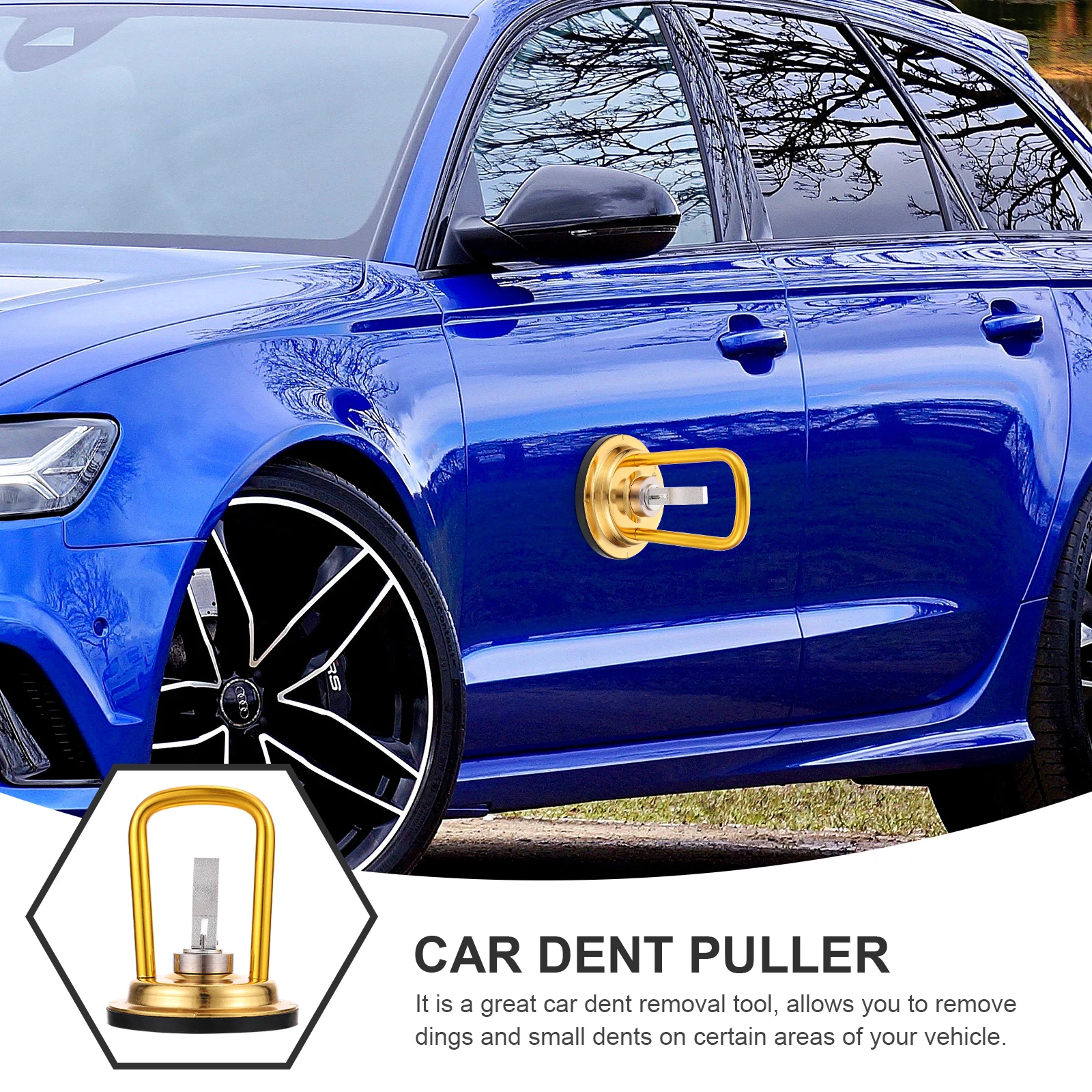 

Car Dent Puller Suction Cup Repair Tool Heavy Duty Stainless Steel Strong Adsorption Vehicle Furniture Glass Tile Dent Removal