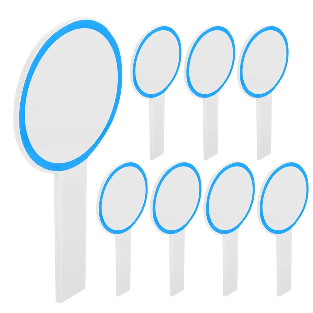 

8Pcs Scoreboards Handheld Whiteboards Writable Dry Erase Paddle Boards Voting Score Cards Scoreboard Hand Board