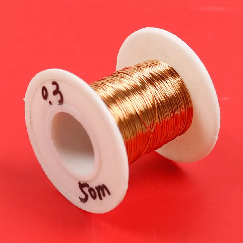 10/50/100 Meters/pc 0.3mm 0.35mm 0.4mm 0.5mm 0.6mm 0.7mm 0.8mm 1.0mm 1.2mm Copper Wire QA-1-155 Polyurethane Enameled Wire