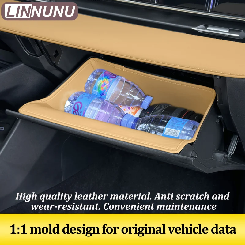 LINNUNU Fit for GEELY Atlas II Starray Boyue L Car Door Inner Armrest Handle Storage Box Glove Box Organizer Bag Slot Cushion