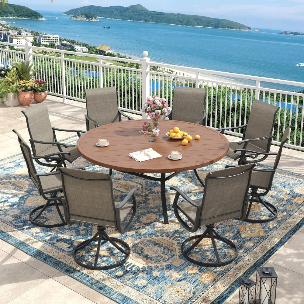 Outdoor Dining Set for 8, 60