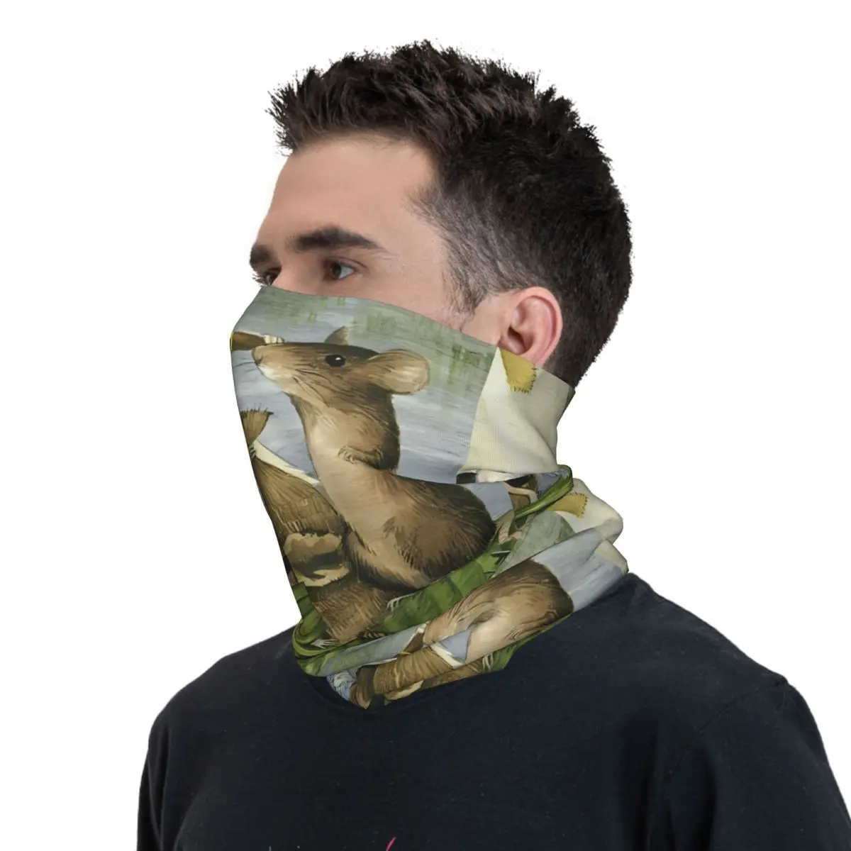 Mole Scarf Neckerchief Neck Face Mask Polyester