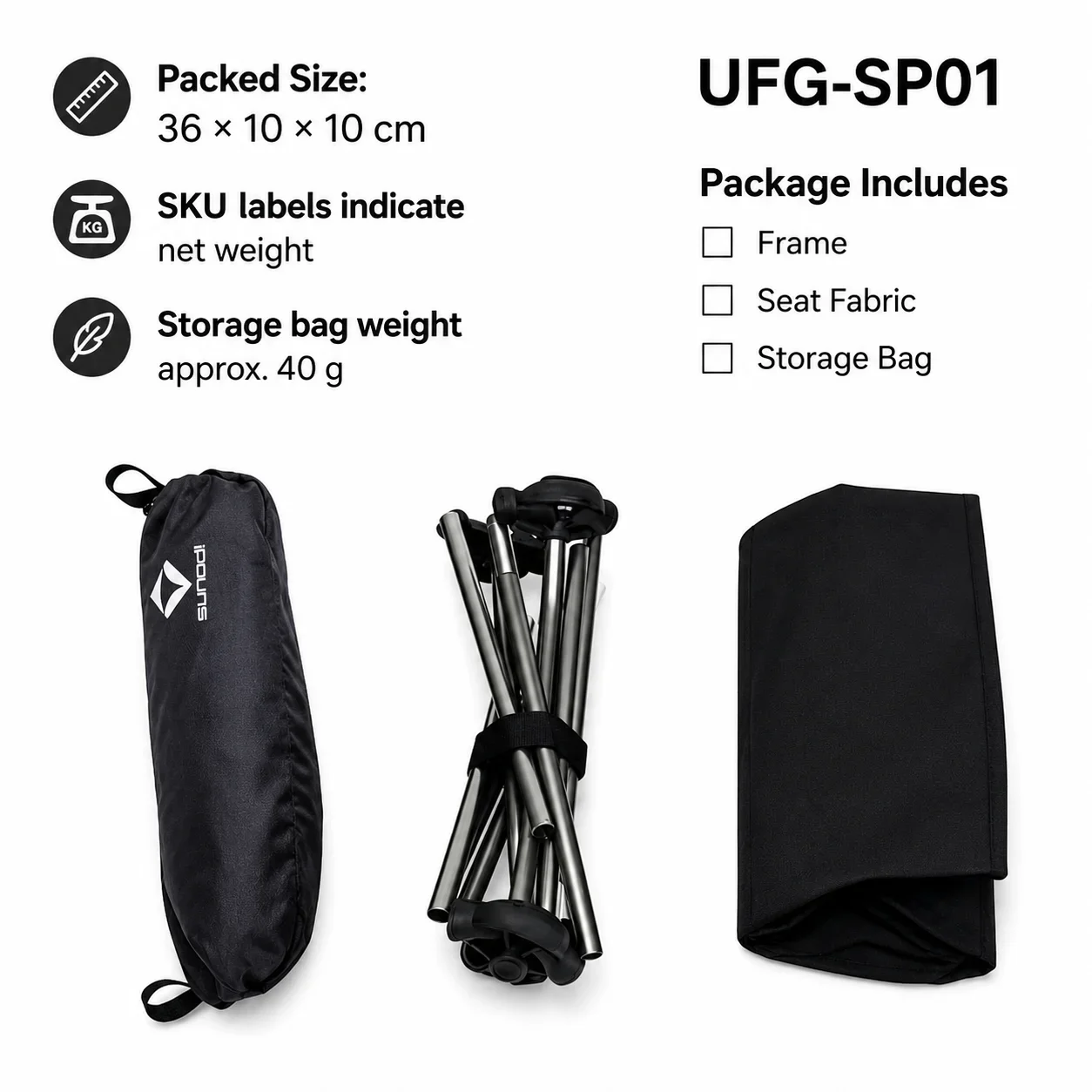 Tragbarer Klappbarer Mondstuhl 580g Aluminiumlegierung Camping Strand Angeln Hocker Ultraleichter Outdoor Reisesitz 100kg Tragkraft – Detail 4