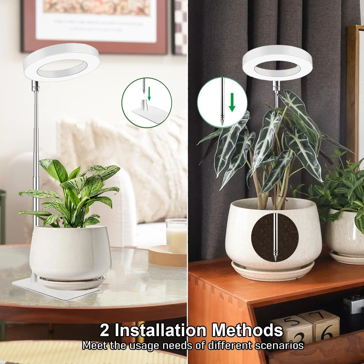 2-3-4ヘッドフルスペクトルled育成ライト赤青白フィトランプusb電源植物育成ランプ室内植物栽培用